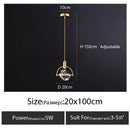 Candelabro LED Cristal Cuprum | Pequeño Colgante