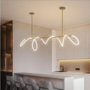 Lámpara de techo Led con manguera nórdica regulable para cocina, comedor, sala de estar, mesa central, lámpara colgante, accesorio de iluminación para decoración del hogar