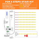 Luz LED escalera con sensor PIR | 1-28 pasos | Kit COB | 24V