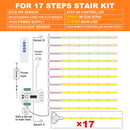 Luz LED escalera con sensor PIR | 1-28 pasos | Kit COB | 24V