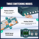 Switch KVM 8 Puertos USB 4K30Hz | 8 en 1 para Teclado y Mouse