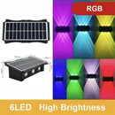 Lámpara Solar Pared Exterior | LED Hacia Arriba/Abajo