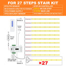 Luz LED escalera con sensor PIR | 1-28 pasos | Kit COB | 24V