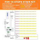 Luz LED escalera con sensor PIR | 1-28 pasos | Kit COB | 24V
