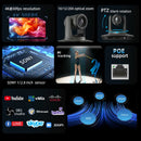 Cámara PTZ 4K Zoom 20x IA | Seguimiento Automático para Streaming