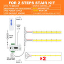 Luz LED escalera con sensor PIR | 1-28 pasos | Kit COB | 24V