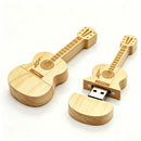 Pendrive forma guitarra de bambú | 4GB a 64GB