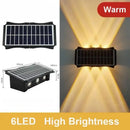 Lámpara Solar Pared Exterior | LED Hacia Arriba/Abajo