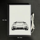 Luz Nocturna GTR Anime Racing | LED 30cm | Decoración para Fanáticos