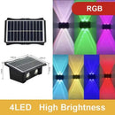 Lámpara Solar Pared Exterior | LED Hacia Arriba/Abajo