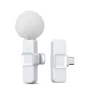 Micrófono inalámbrico Lavalier K10 rosa | Plug & Play para celular