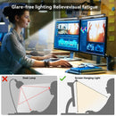 Barra de luz LED para Monitor, luces colgantes para pantalla de ordenador, lámpara de mesa de atmósfera RGB para trabajo, estudio, lectura de juegos, iluminación de atenuación, 44cm