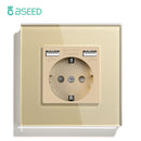 Enchufe pared UE con USB-C 20W | Vidrio 110-250V | 16A