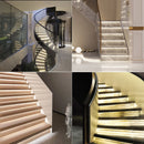 Luz LED escalera con sensor PIR | 1-28 pasos | Kit COB | 24V