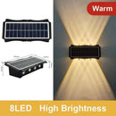 Lámpara Solar Pared Exterior | LED Hacia Arriba/Abajo