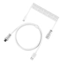 Cable en espiral para teclado mecánico USB tipo C, Linker de Hardware Usb GX16, Cable mecánico de aviación, Cable de teclado USB para juegos en espiral
