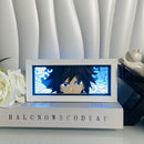 Lámpara LED 3D de Anime | Caja de Luz Tallada en Papel