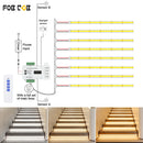 Luz LED escalera con sensor PIR | 1-28 pasos | Kit COB | 24V