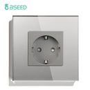 Enchufe pared UE con USB-C 20W | Vidrio 110-250V | 16A