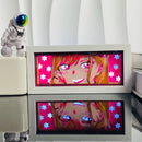 Lámpara LED 3D de Anime | Caja de Luz Tallada en Papel