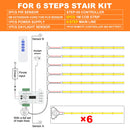 Luz LED escalera con sensor PIR | 1-28 pasos | Kit COB | 24V