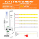 Luz LED escalera con sensor PIR | 1-28 pasos | Kit COB | 24V
