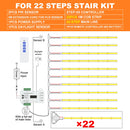 Luz LED escalera con sensor PIR | 1-28 pasos | Kit COB | 24V