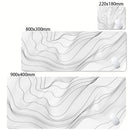 Alfombrilla XXL Líquida Strata | Blanca y Negra | Antideslizante | ARG