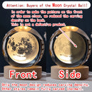 Bola de Cristal 3D Saturno/Luna | Luz Nocturna 5cm