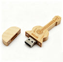 Pendrive forma guitarra de bambú | 4GB a 64GB