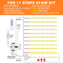 Luz LED escalera con sensor PIR | 1-28 pasos | Kit COB | 24V
