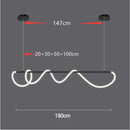 Lámpara de techo Led con manguera nórdica regulable para cocina, comedor, sala de estar, mesa central, lámpara colgante, accesorio de iluminación para decoración del hogar