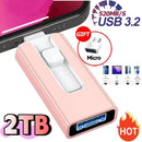 Pendrive 4 en 1 OTG para iPhone y Android | USB 3.0