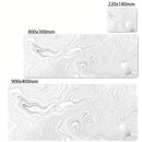 Alfombrilla XXL Líquida Strata | Blanca y Negra | Antideslizante | ARG